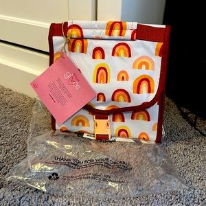 Thirty-one boho rainbow fold over lunch tote thermal